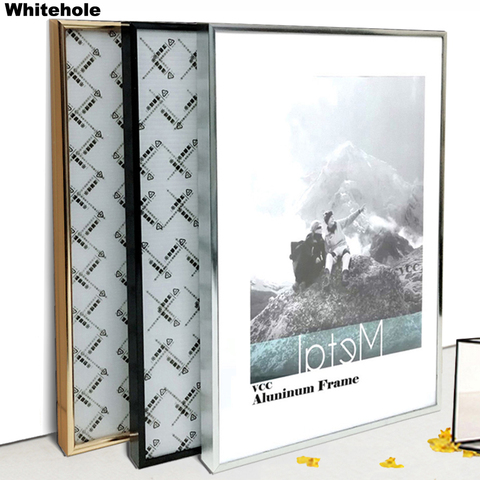 Metal Picture Frame For Wall Poster Frame Pictures Classic Aluminum Photo Frames For Wall Hanging A3 A4 30x40 Certificate Frame ► Photo 1/6