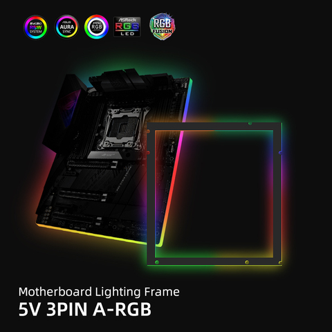 A-RGB Motherboard Lighting Pad 5V3Pin PC Case Frame ATX MATX ITX MOBO Decoration AURA SYNC Custom MOD Acrylic Panel ► Photo 1/6