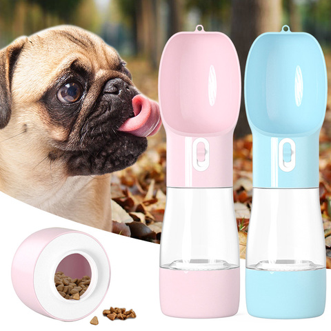 Portable Pet Dog Water Bottle For Dogs Multifunction Dog Food Water Feeder Drinking Bowl Puppy Cat Water Dispenser Pet Products ► Photo 1/6