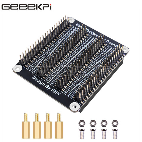 GeeekPi For Raspberry PI GPIO expansion board breadboard Easy multiplexing board one to four With screw For Raspberry PI 2 3 4B ► Photo 1/6