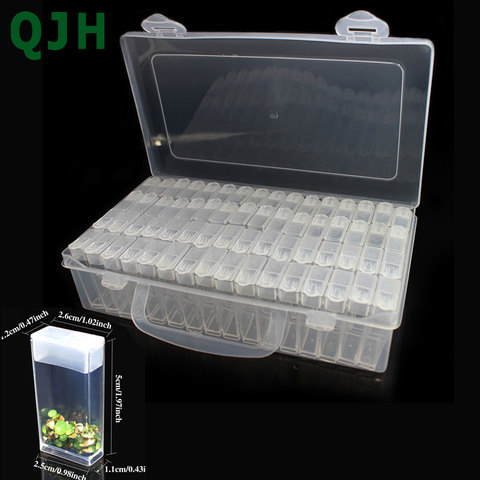 Plastic Diamond Painting Accessories 6 12 42 64 Slot Bottles Container Storage Box Diamant Painting Holder Daimond Painting Box ► Photo 1/6