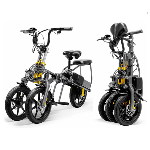 3 Wheel Electric Bicycle E Bike Scooter One Key Folding 14 Inch Tire Aluminum Alloy Frame Lithium Battery Special Design ► Photo 1/1