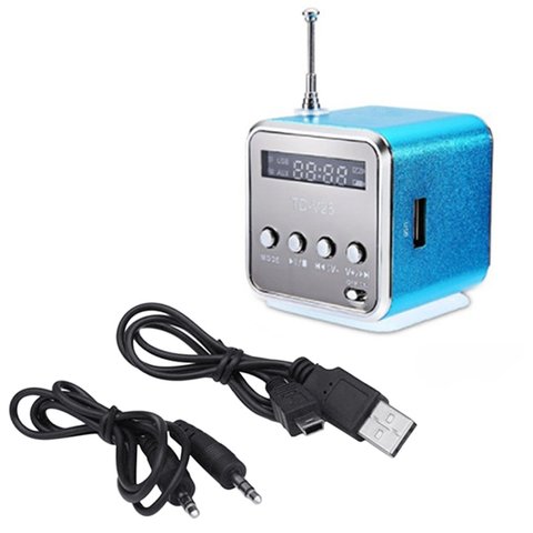 Portable Td-V26 Digital Fm Radio Speaker Mini Fm Radio Receiver With Lcd Stereo Speaker Support Micro Tf Card ► Photo 1/6
