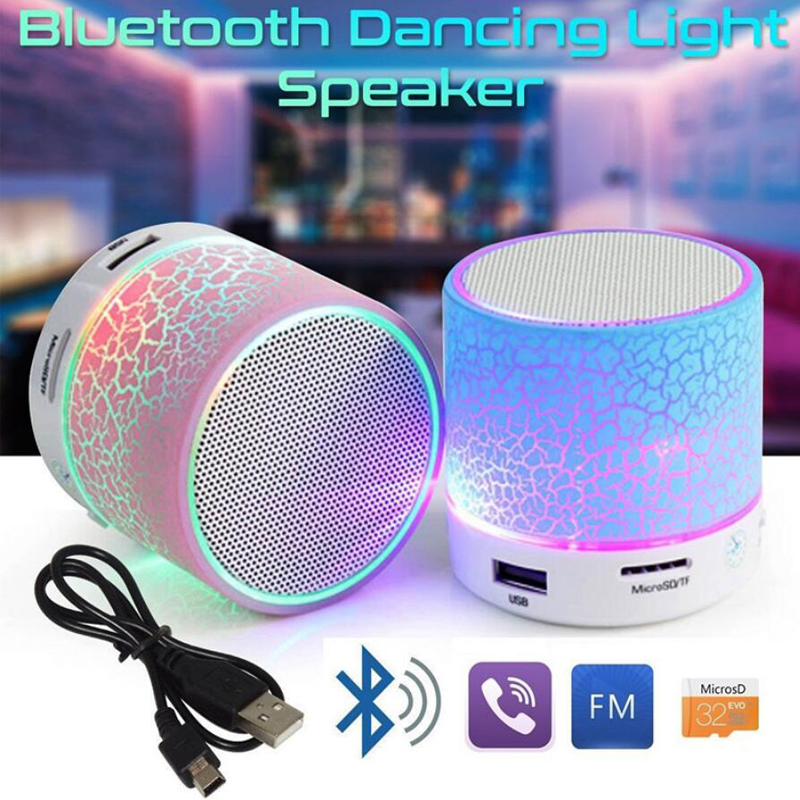 LED Wireless Bluetooth Lautsprecher Musik TF Box Subwoofer Sound A9 MiniPortable 