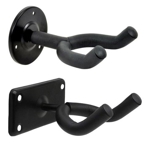 1 Pcs Guitar Hanger Hook Holder Wall Mount Stand Rack Display Install Fits Most Screws To Easy Guitar Bracket Bass B7E9 ► Photo 1/6