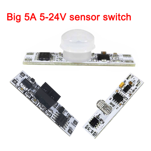 IR Sensor Switch Hand Wave sensor 10A 12V/24V Motion Switch for LED Strip LED Lamp Kitchen Cabinet LED Lights Accessories ► Photo 1/6