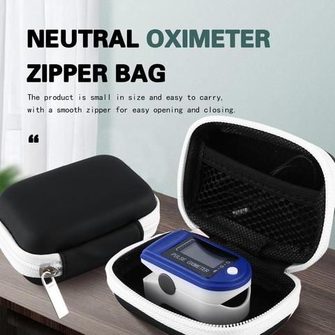 Oximeter Storage Bag Finger Pulse Oximeter Reasonable Layout Powerful Space Protective Case Hard Zipper Holder ► Photo 1/6