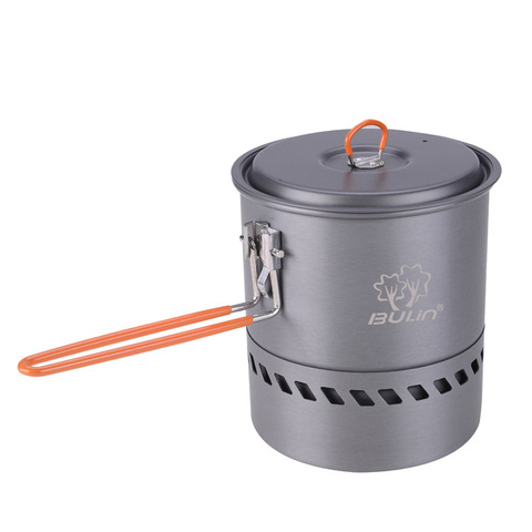 Outdoor Heat Collecting Exchanger Pot Bulin S2400 Camping Picnic Cookware Pot 1.5L ► Photo 1/1