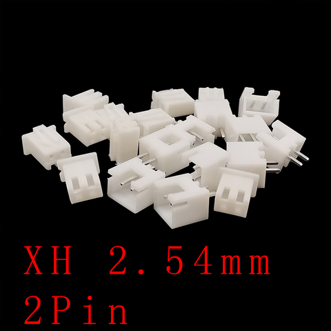 100PCS JST XH 2.54 2Pin 2.54mm Pitch Plastic Shell Terminal Wire Connector XH2.54 2P Male Plug + Female Socket Housing Terminals ► Photo 1/3