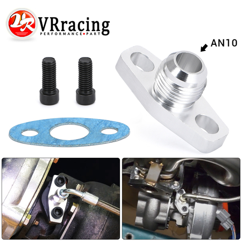 VR - Turbo Oil Return/Drain Flange Adapter AN10 for GT28 GT30 GT35 T25 VR-OFG34 ► Photo 1/6