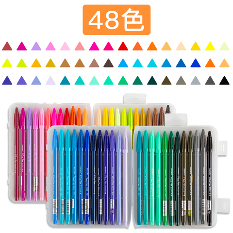 12/24/36/48 Monami Plus Pen 3000 Color Gel Pen Fiber Tip Korean Stationery Art Markers Diary DIY Supplies Gift Writing Drawing ► Photo 1/6