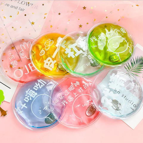 1PCS Winter Reusable Gel Hand Warmer Cute Word Print Instant Heating Pack Warmer ► Photo 1/6