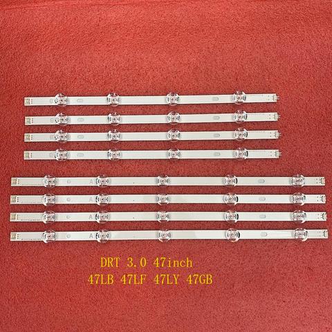 New Original 8pcs/set LED Backlight strip for LG 47LB6200 47LB5300 47LB570V 47LB652 47LB652V 47LB6300 47LF5610 6916L-1961A 1962A ► Photo 1/6