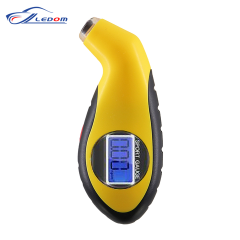 Digital Tyre Air Pressure Gauge Meter LCD Electronic Car Tire Manometer Barometers Tester Tool For Car Motorcycle Security Alarm ► Photo 1/6