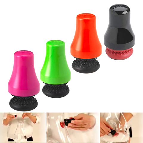 Silicone Magnetic Cleaning Brush Industrial Cleaner Glass Spot Bottle Rubber Long Scrubber Corner Black/Green/Red/Rose Red ► Photo 1/5