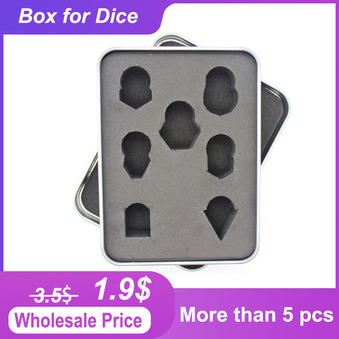 dice metal box Standard size dice metal box 7pcs D4 D6 D8 D10 D% D12 D20 set metal box Unit price for more than 5 is only 1.9$ ► Photo 1/6