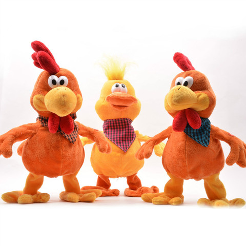 Crazy Funny Dancing Doll Singing Cock Duck, Frog Chicken Electric Musical Stuffed Plush Toy Loud Rooster Toys For Children ► Photo 1/6