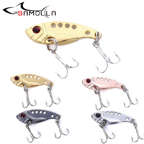 Metal Vib Fishing Lure Weights 3-11g Hard Bait Jig Bass Fishing Jigs Saltwater Lures Trolling Lure Isca Artificial Fake Fish ► Photo 1/6