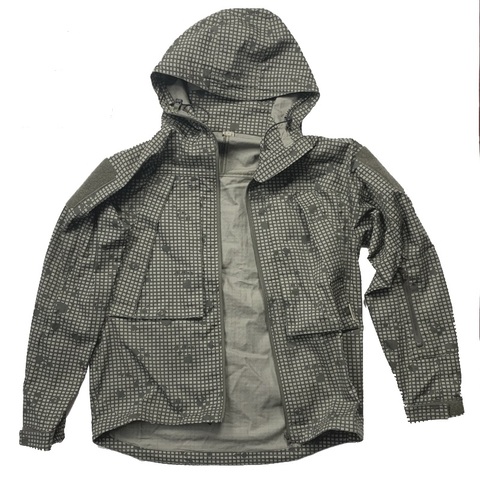 Men Outdoor Tactical Zipper Hooded Jacket Zipper Top Desert night Camouflage ► Photo 1/6