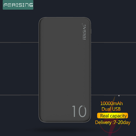 FERISING Potable External Battery 10000 mAh for Xiaomi Redmi Power Bank 10000 mAh Pover Bank Fast Charge Phone Charger Powerbank ► Photo 1/6