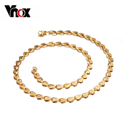 10Pcs/lots Wholesale 20inch Leaf Chain Gold Color Choker Necklace Statement Jewelry ► Photo 1/6