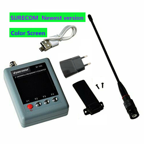 NEW version SURECOM SF103 DMR Analog Portable Frequency Counter Meter TCXO DMR mobile radio Digital Signal Tester 2MHz -2800MHz ► Photo 1/6