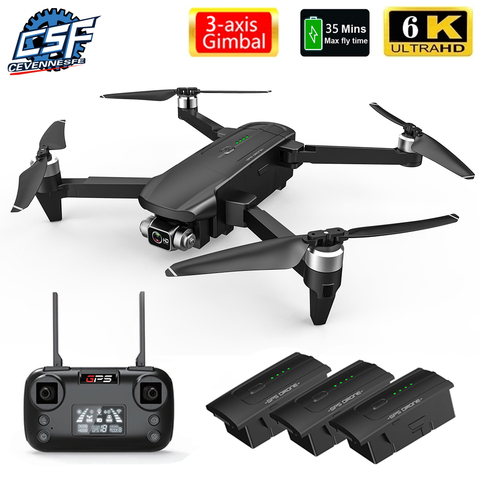 2022 NEW CSF100 Drone 6K HD Camera 3-axis Gimbal Dron Brushless Aerial Photography Foldable WIFI FPV GPS 35 mins Flight Time Toy ► Photo 1/6