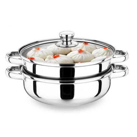 Stainless Steel Steamer Thickening Soup Pot Steamer Double Thickening Large Cage Drawer Steamer Household Binaural Soup Pot ► Photo 1/6