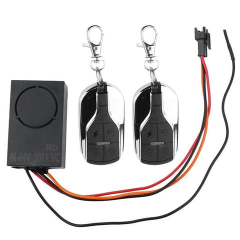 Universal Electric Car Electric Vehicle E-bike Keyless Entry System Electric Door Lock Locking Wireless Remote Alarm 124dB ► Photo 1/6