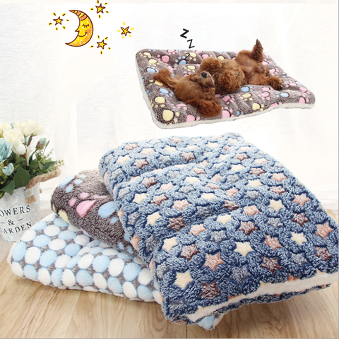 Winter Warm Dog Bed Soft Fleece Pet Blanket Cat Litter Puppy Sleep Mat Lovely Mattress Cushion for Small And Large Dogs 5 Size ► Photo 1/6