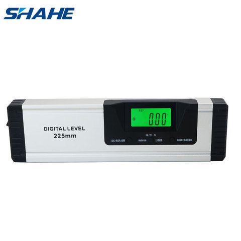 shahe High Precision 225 mm Spirit Level Magnetic Digital Protractor Angle Finder Inclinometer with/without laser Angle Gauge ► Photo 1/6