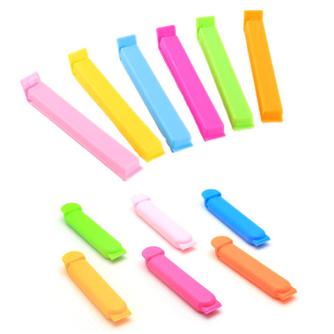 20/10Pcs Portable New Kitchen Storage Food Snack Seal Sealing Bag Clips Sealer Clamp Plastic Tool Kitchen accessories wholesale ► Photo 1/5