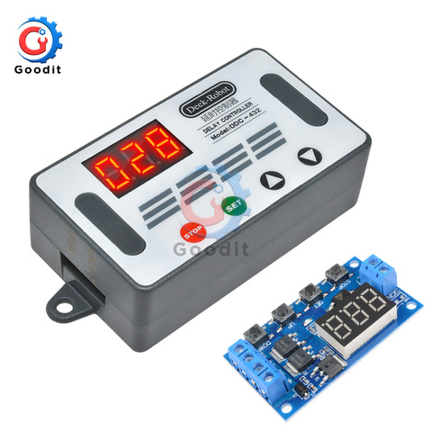 DC 12V 24V LED Digital Time Delay Relay High level trigger Cycle Timer Delay Switch Circuit Timing Dual MOS Controller DC 5V-30V ► Photo 1/1