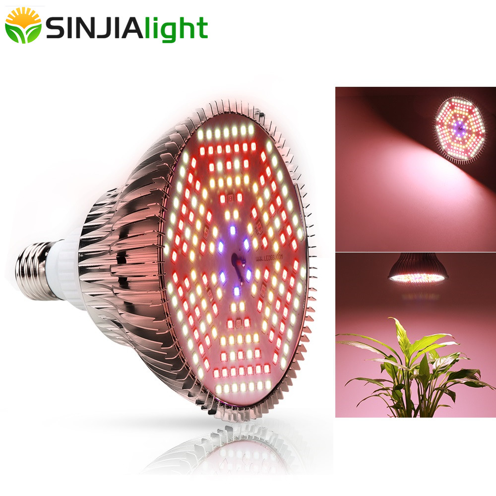 10-120W  Full Spectrum LED Grow Light E27 Hydroponics Indoor Plant Veg Lamp Bulb 