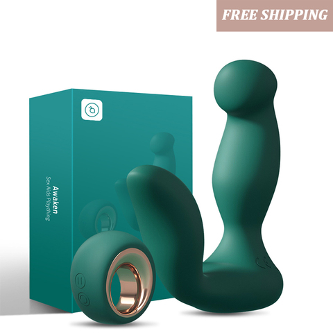 prostate massager Male anal vibrator 10M remote control silicone heated gay couple flirting anal sex toys Double head G spot ► Photo 1/6