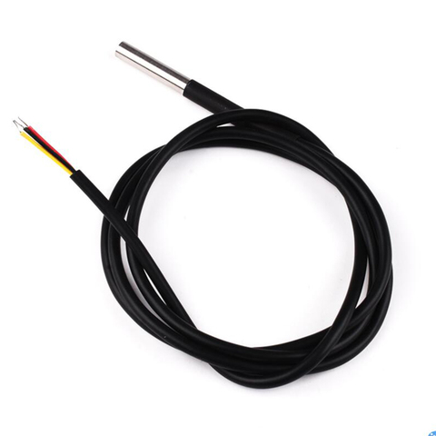 DS1820 Stainless steel package Waterproof DS18b20 temperature probe temperature sensor 18B20 for arduino ► Photo 1/6