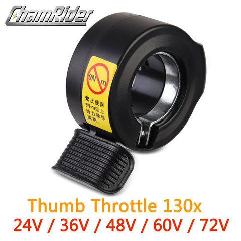 FREE SHIPPING! High Quality Waterproof Thumb Throttle for 24V / 36V / 48V / 60V / 72V E-bike Wuxing Brand 130X ► Photo 1/6