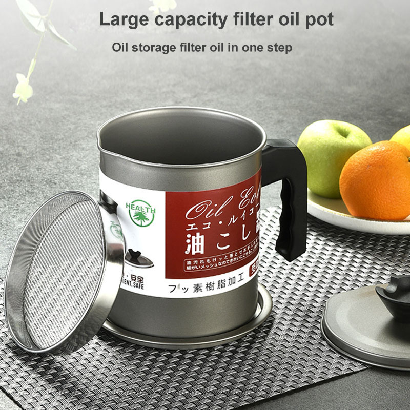 1.4L/1.7L New Cooking Oil Storage Can Oil Dispenser Container Tank Pot  Bottles Oil Strainer Filter Kitchen Restaurant Supplier - Price history &  Review, AliExpress Seller - Shop5606197 Store