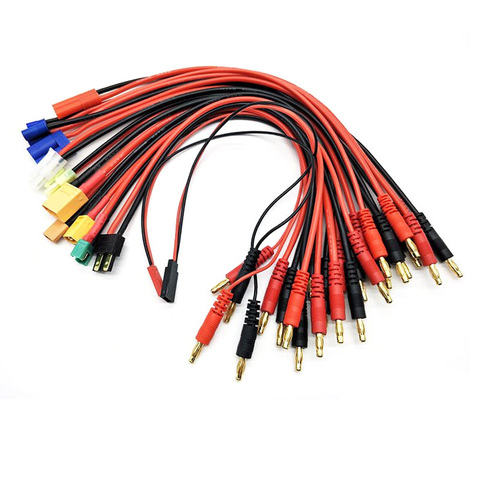 Imax B6 Charge Line 4.0mm Banana Plug to Amass MPX AS150 XT90 TRX XT60 EC5 With 12AWG Silicone Cable 30CM for Rc Lipo Battery ► Photo 1/6