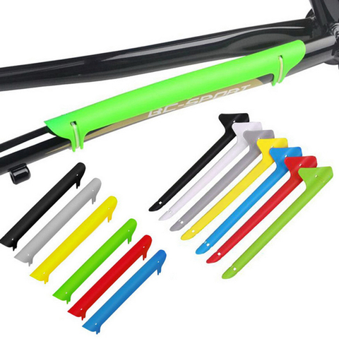 1pc Bicycle Riding Parts Frame Chain Coverr Bike Frame Chain Rear Fork Chainstay Protector Bicycle Accessories Colorful Plastic  ► Photo 1/6