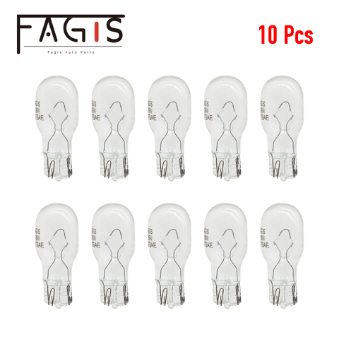 Fagis 10pcs Clear Glass Warm White T15 W16W Halogen Lamp 12V 16W Interior Light Clearance Light Halogen Light Bulbs ► Photo 1/6