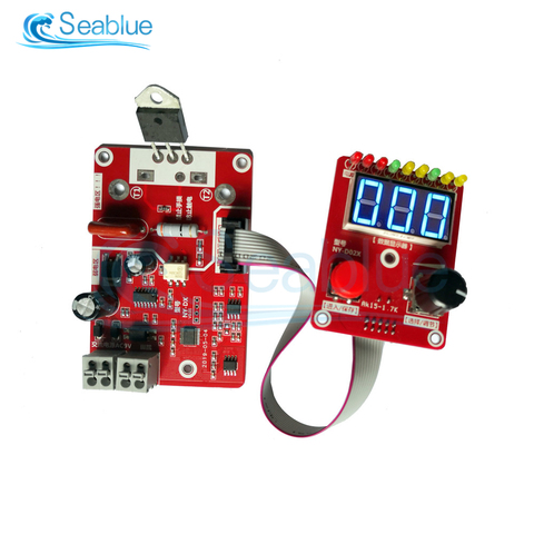 NY-D02 40A/100A Double Pulse Spot Welding Machine Encoder Time Digit Module Control Panel Plate Adjustable Current Controller ► Photo 1/6