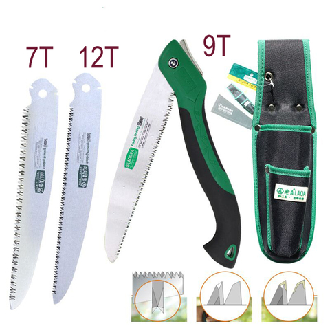 LAOA Portable Folding Saw 7T/12T Hand Saw 250mm Pruning Shears Serra Gardening Tool Hunting Implement ► Photo 1/6