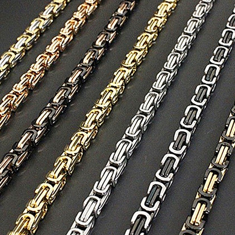 chain on neck 2022 mens necklacesstainless steel chain necklace men chain men Cycling necklace gold male accessories  jewelry ► Photo 1/6