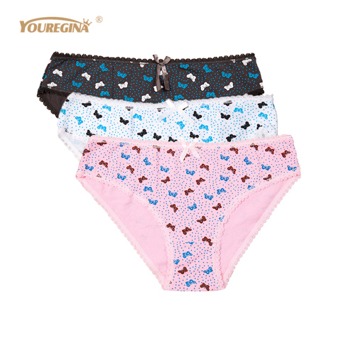 Women Underwear Panties Cotton Cute Print Sexy Briefs for Ladies Knicker Intimates Underpants for Woman 3 pcs/lot ► Photo 1/6