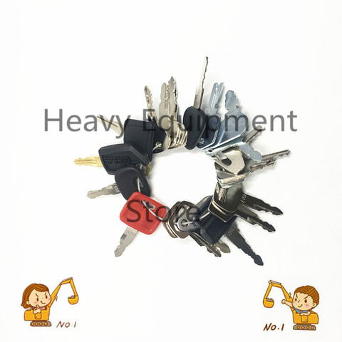 23 Keys Heavy Equipment Construction Ignition Key For Caterpillar Volvo BOBCAT Hitachi Komatsu Excavator Backhoe Forklift new ► Photo 1/2