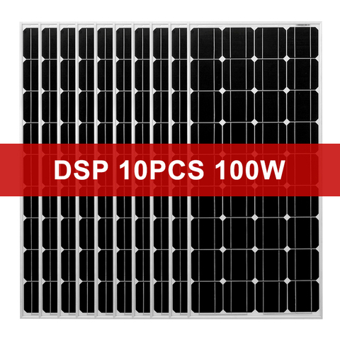 Dokio 1000w 12V Monocrystalline Tempered Glass Solar Panel For Home Waterproof 18V Solar panel China ► Photo 1/6