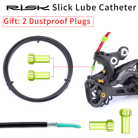 RISK Bike Bicycle 3M Slick Lube Liner Catheter Oil Injection Housing Cable For Road MTB Derailleur Shift Brake Inner Cable Line ► Photo 1/6