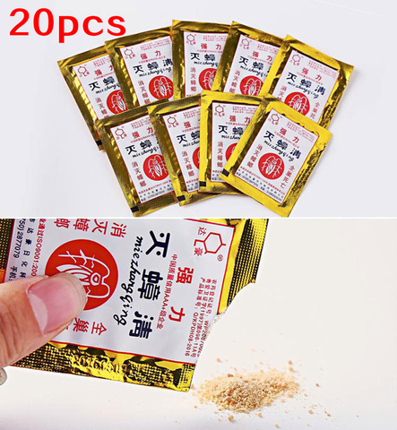 20pcs Effective Killer Cockroach Powder Bait Special Insecticide Bug Beetle Medicine Insect Reject Pest Control Garden Supply ► Photo 1/6
