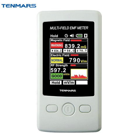 TM-190 Gauss 3-axis Magnetic Electric RF Field Strength Digital Electromagnetic Radiation Detector EMF Meter ► Photo 1/4